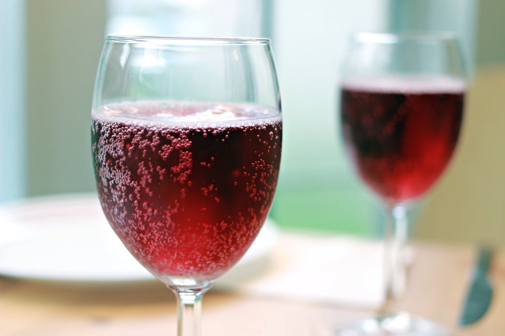 Champagne and Wine Cocktail