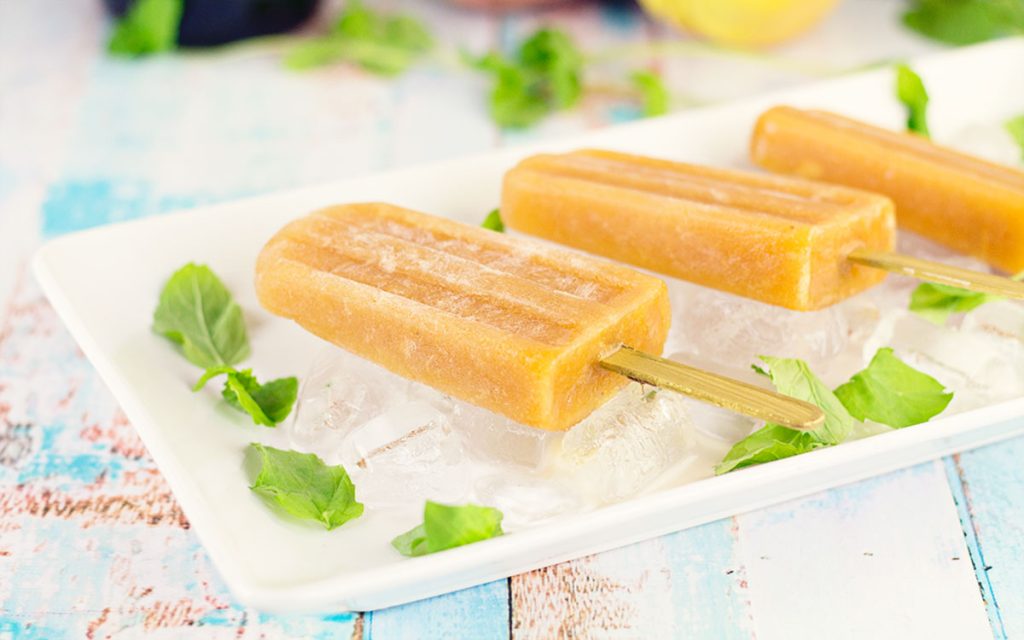Beat the Heat with Peach Bellini Popsicle Cocktails